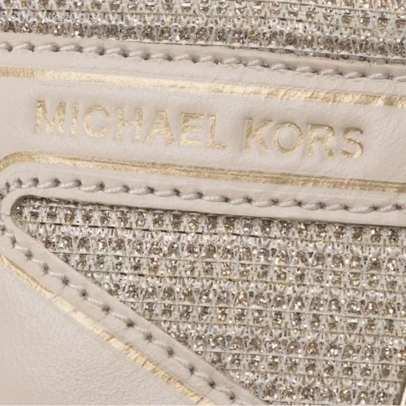 Michael Kors Olympia Leather Sneakers Size 10 - Picture 5 of 9